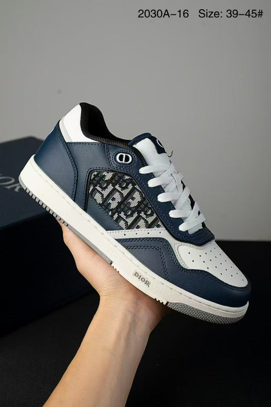 B27 Uptown Low-Top Sneaker Blue and white