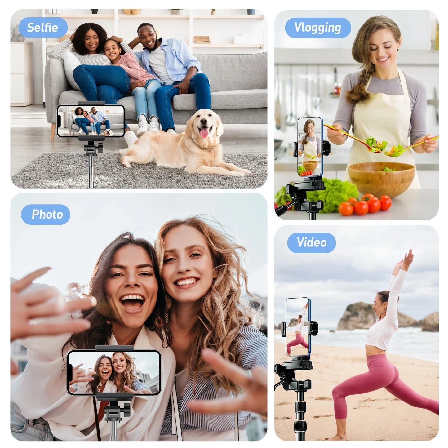 Magnetic Selfie Camera Stick