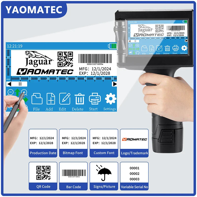 Handheld Thermal Inkjet Printer